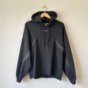 LSKD Hoodie Black Pullover Fleece Knit Performance Outdoor Grunge